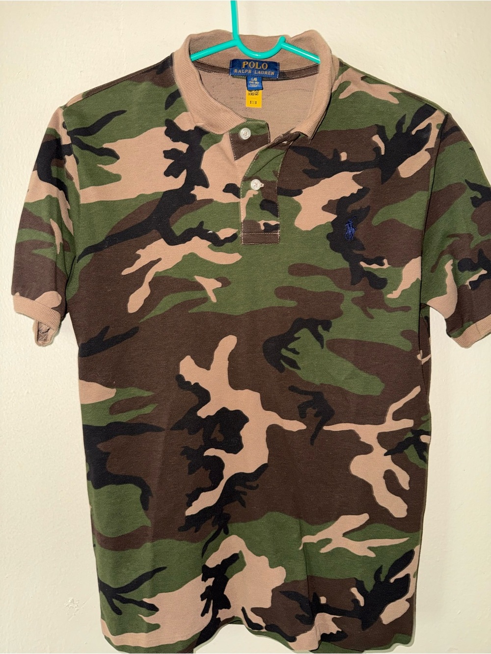Polo by Ralph Lauren Kids Camo Polo Shirt - Green/Brown